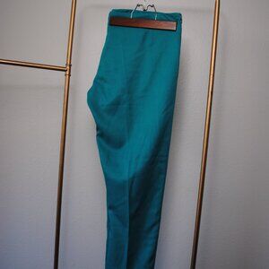 Zeitgeist Mid-rise Tapered Trouser in Teal